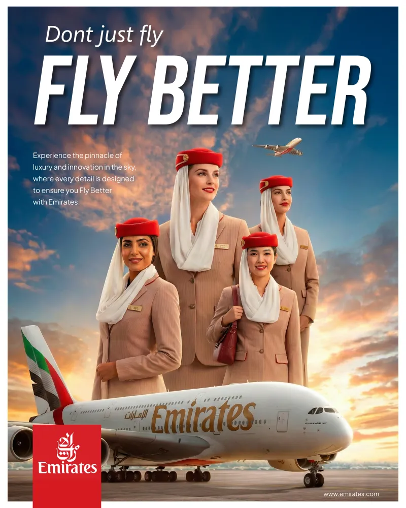 Emirates 01 — studio ad design example