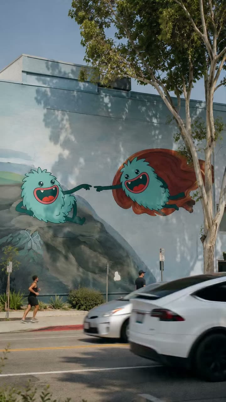 UGC-style vertical video ad produced on the platform