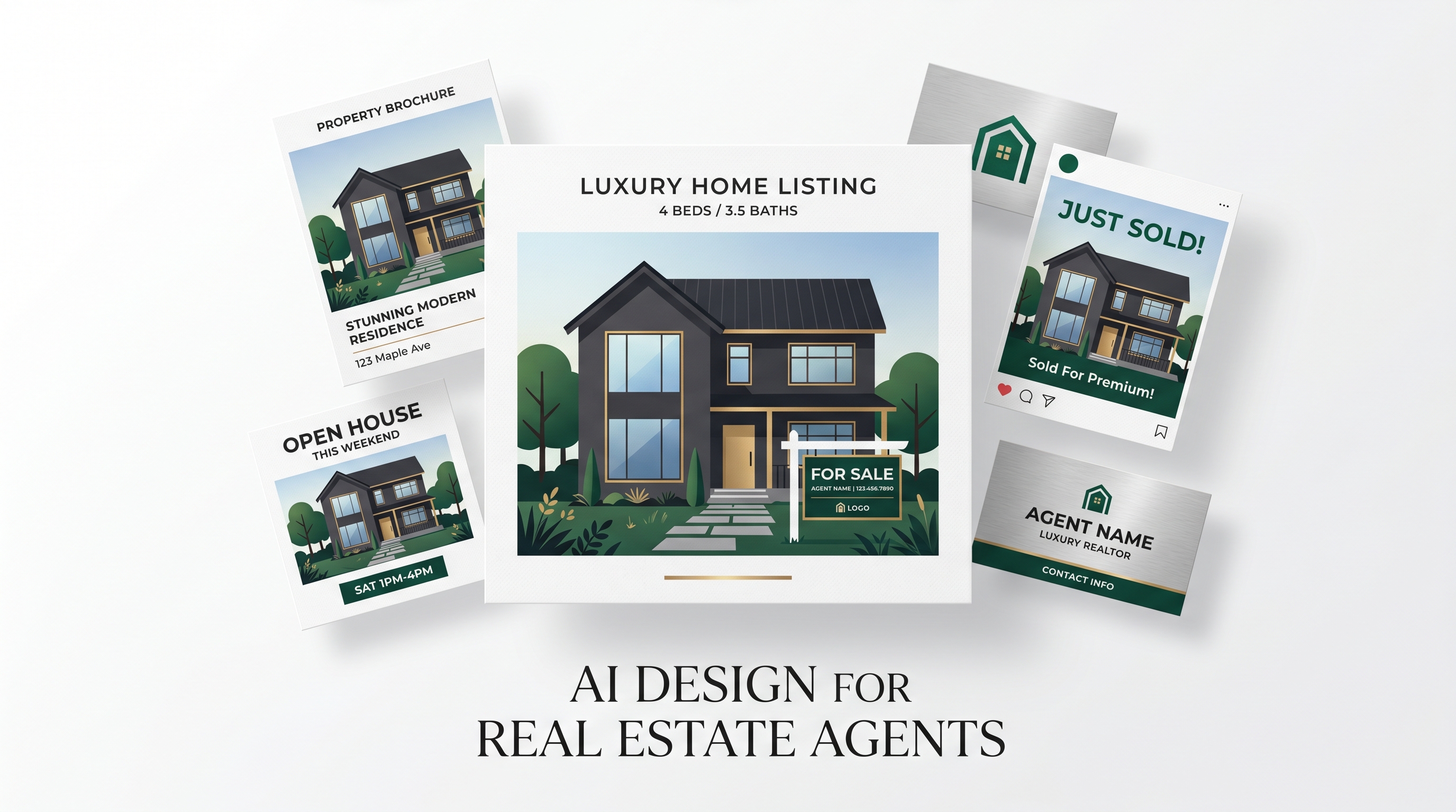 AI Design for Real Estate Agents. Listings, Open House Flyers, and Social Media in Seconds